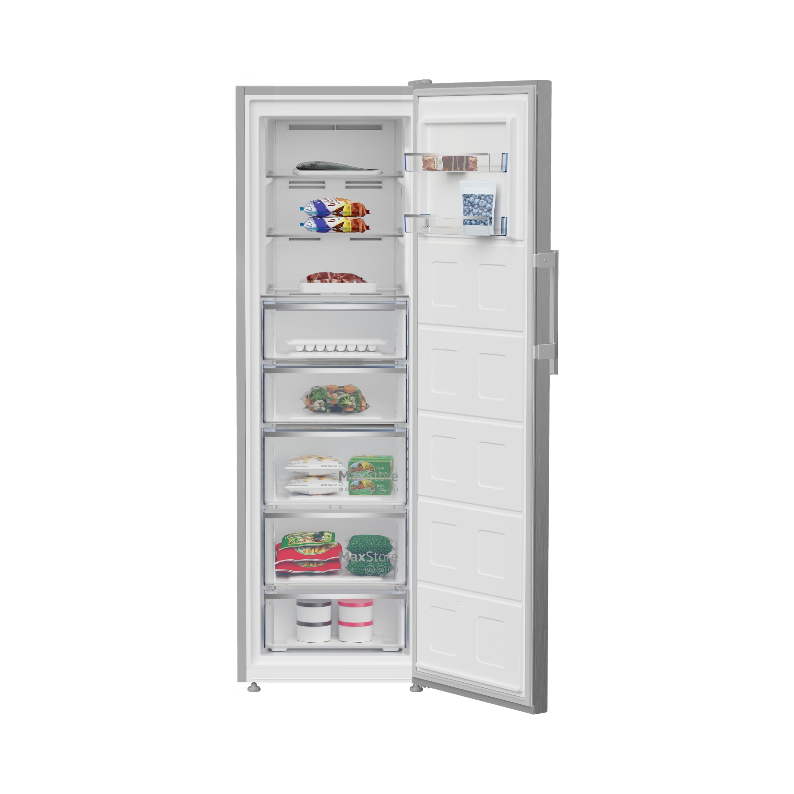 Beko B7RFNE315XP Congelatore verticale Libera installazione 286 L D Acciaio inox