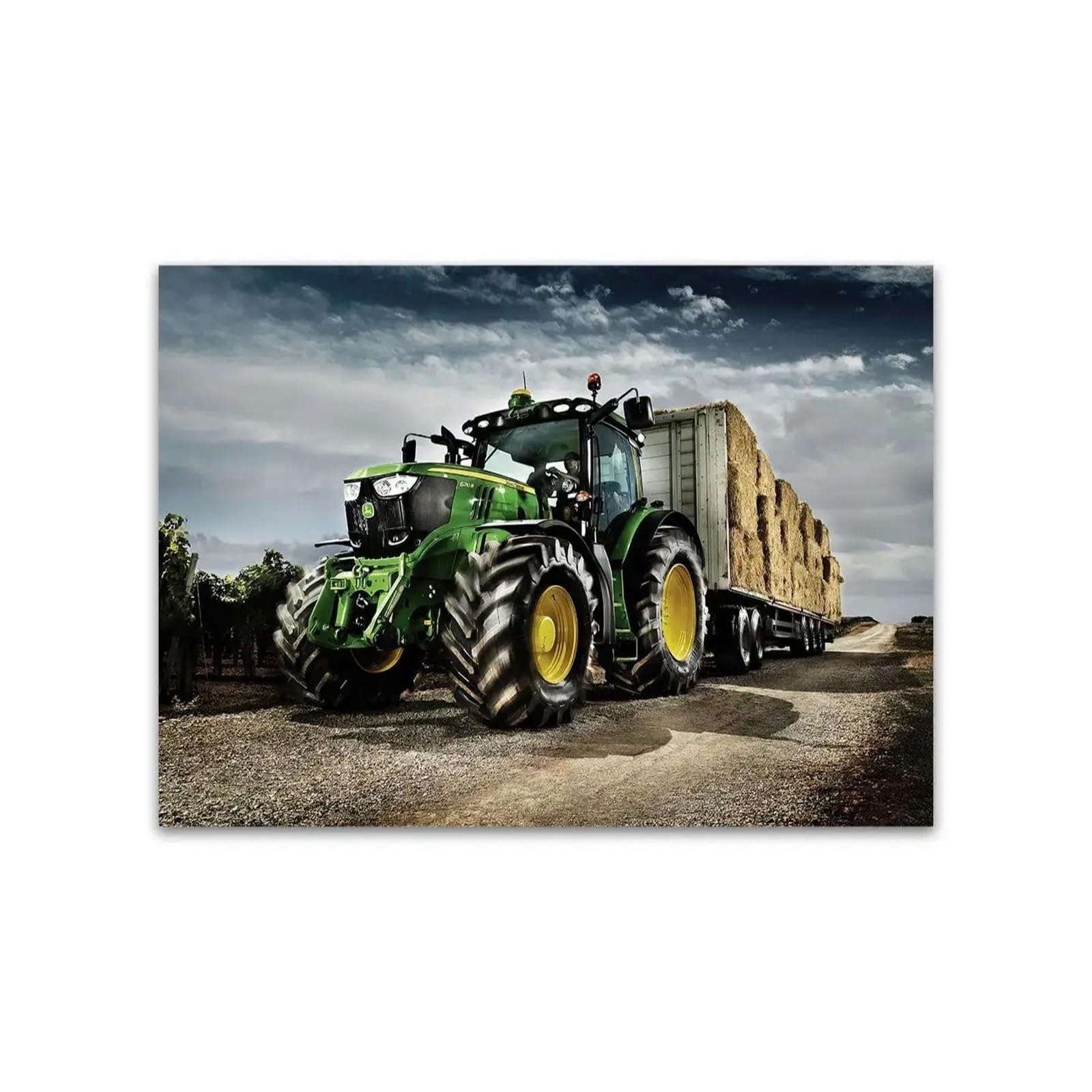 Peinture Imprimée sur Toile Nature Voiture Récolte Décoration Maison 40x50