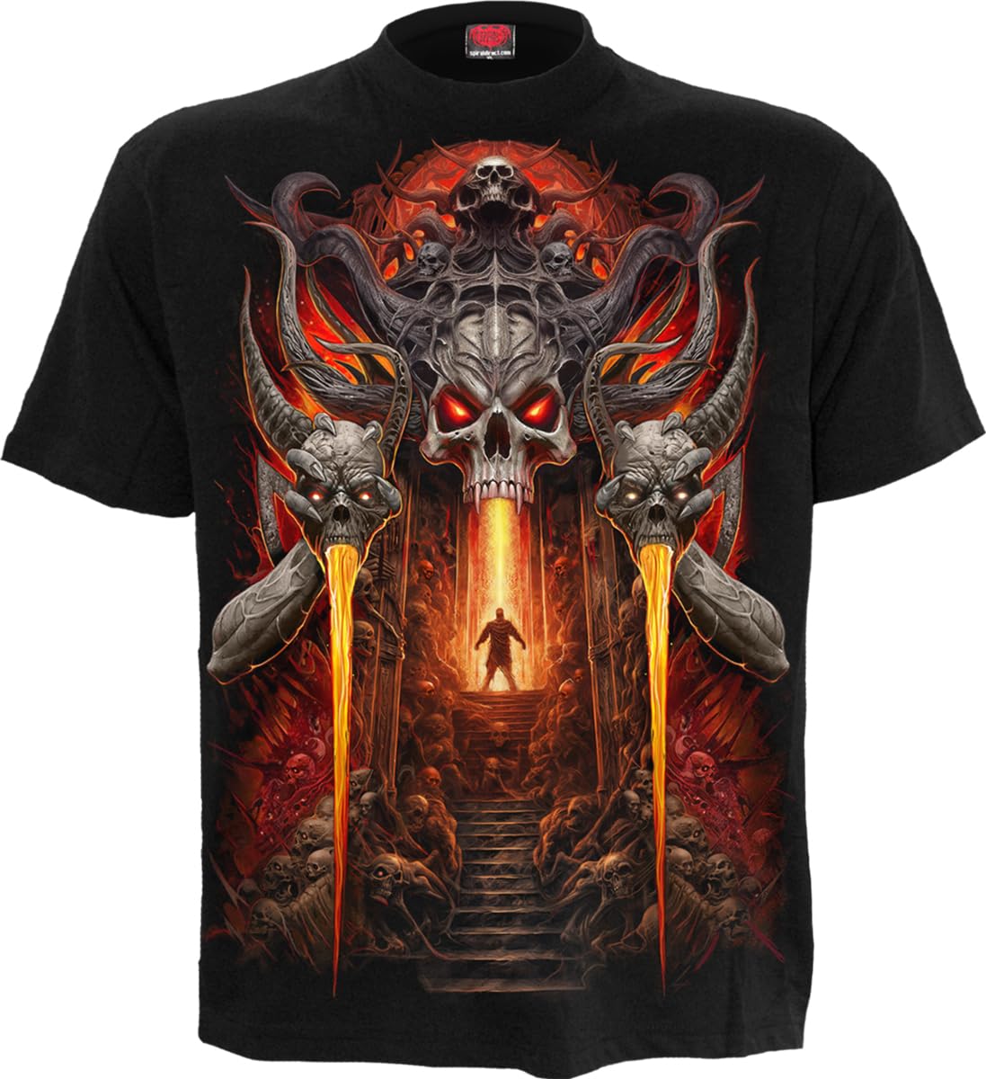 Spiral Unisex Black - Gates Of Hell - T-Shirt - S