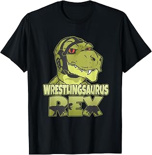 Wrestle Wrestlingaurus Rex Wrestler Dino Wrestling Dinosaur T-Shirt