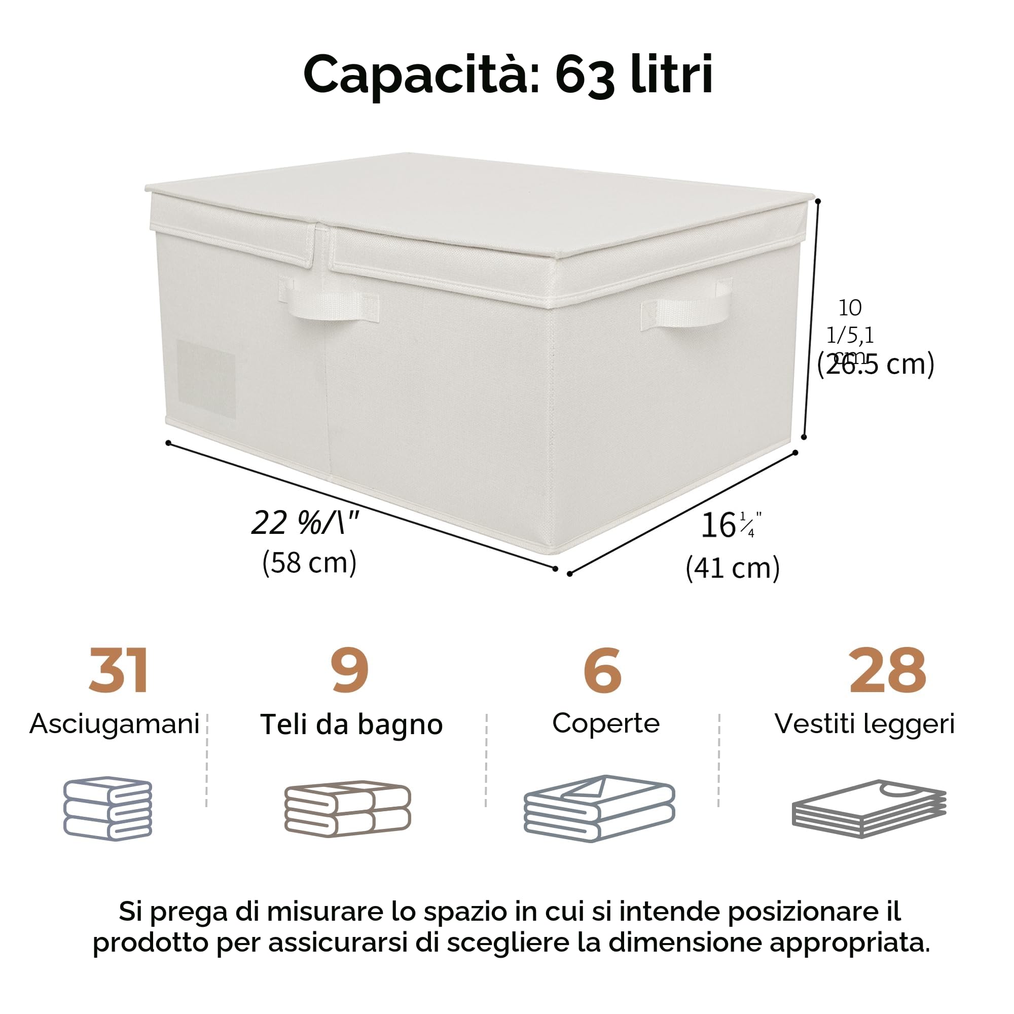 GRANNY SAYS Set di Cubi portaoggetti scaffale e Scatola Portaoggetti con Coperchio