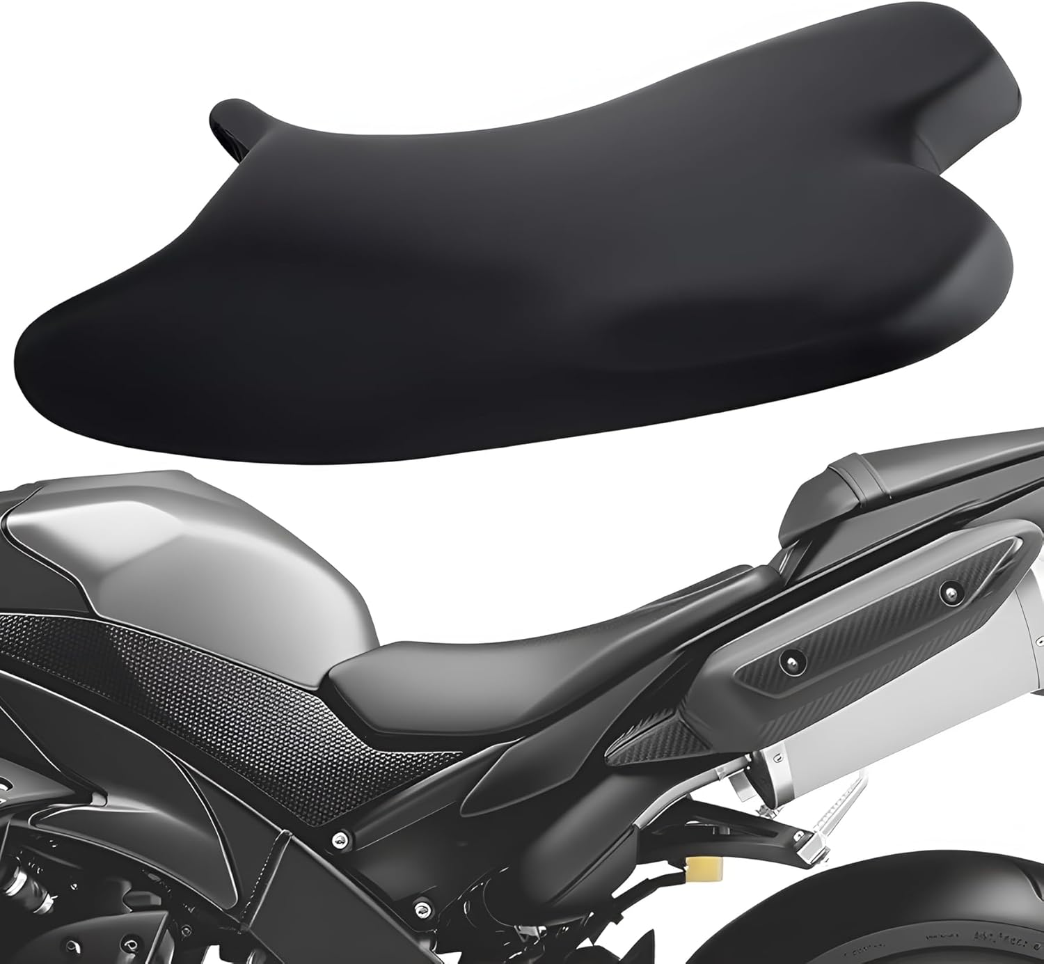 Front Rider Driver Seat Compatible with Yamaha YZF R1 2009-2014 - High-Density Foam Sport Bike Saddle Cushion Replacement for YZFR1 09-14 Motorcycle Accessories​