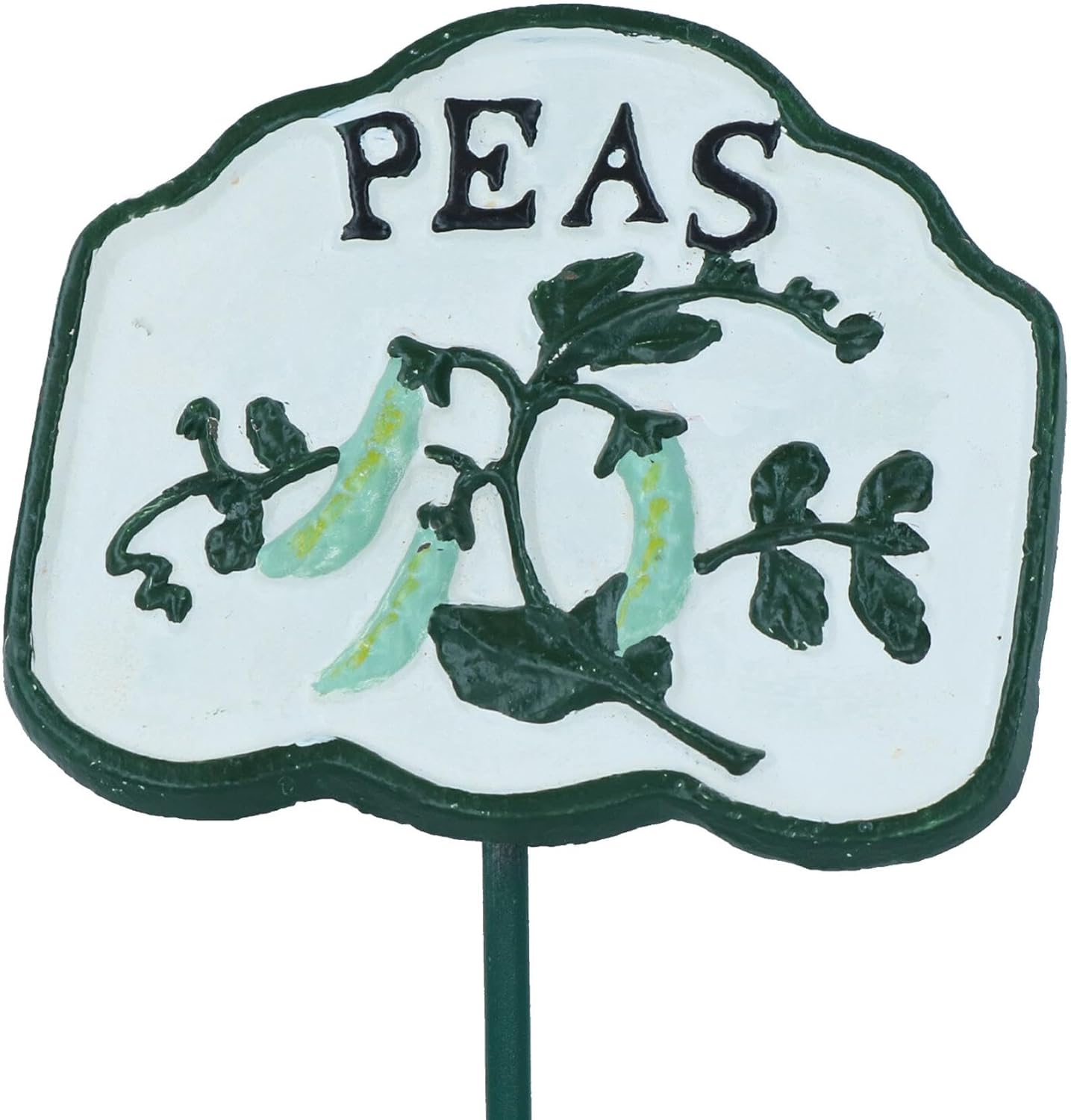 Peas Vegetable Sign Marker Label Cast Iron Plant Garden Yard Allotment