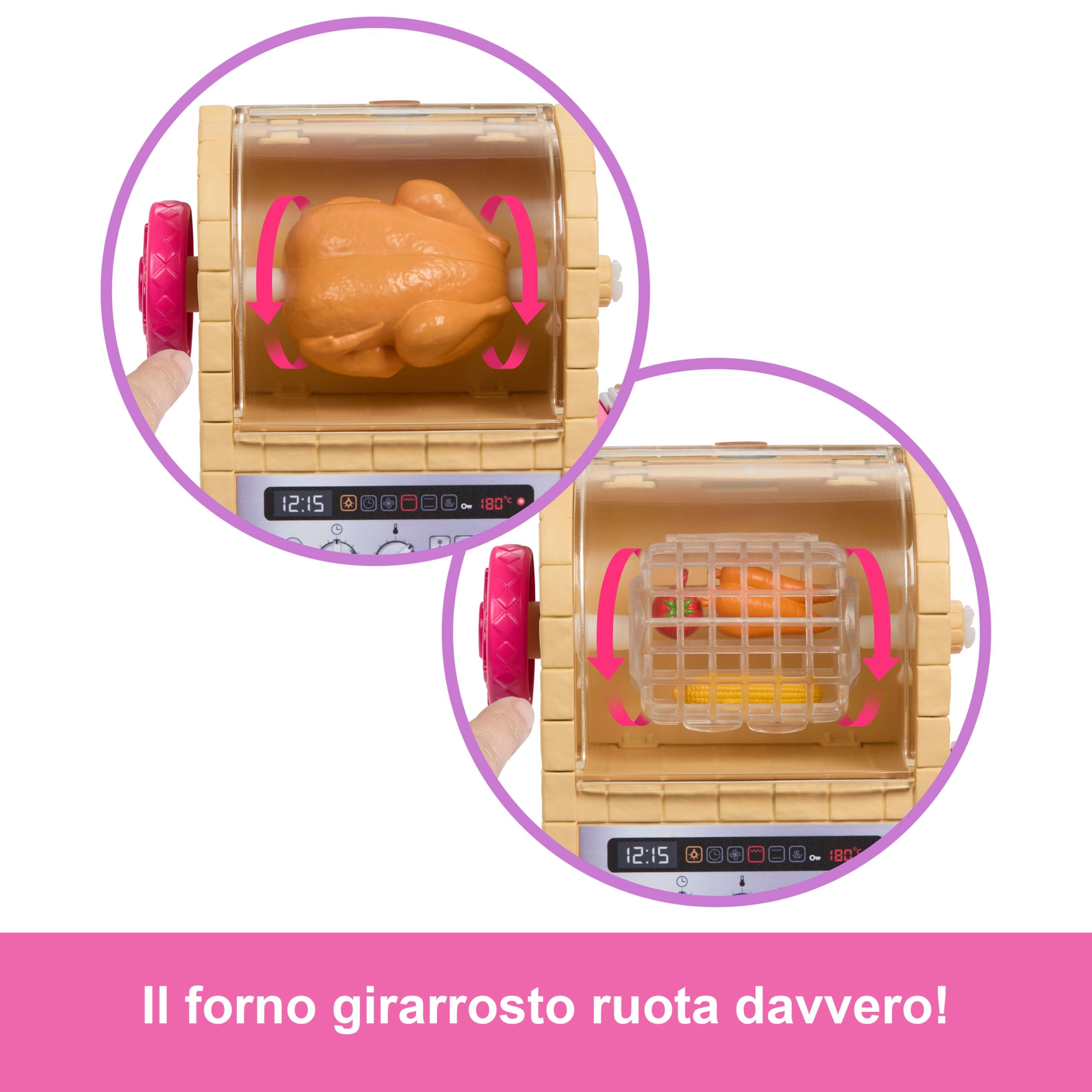 Barbie Teresa - La Ricetta dell'amicizia, set a tema cucina con bambola Teresa, 20 accessori inclusi tra cui i biscotti con effetto cambia colore, giocattolo per bambini, 3+ anni, JCT06