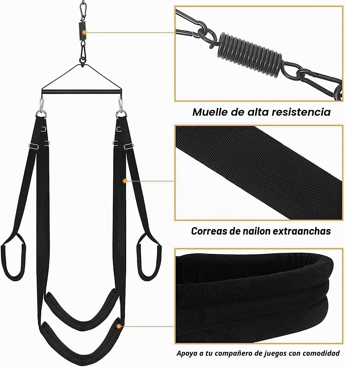 Sex Bondage Kit Juego de Restricciones Columpio columpio de techo de 800 lb for dormitorio, adultos, sexo, columpio colgante, columpio giratorio 360, columpio for dormitorio Herramientas de juego SM p