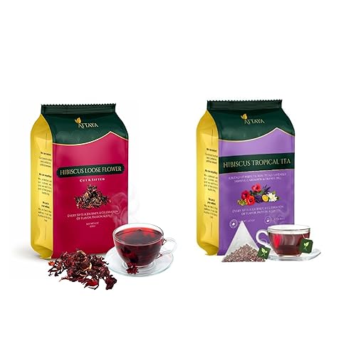 Hibiscus Flowers 16oz + Hibiscus Tropical Herbal 100 bolsas de té