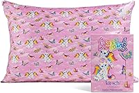 Vista 1 de Lisa Frank x Kitsch - Funda de almohada de satén con cremallera para cabello y piel, más suave que las fundas de almohada de seda, funda de almohada