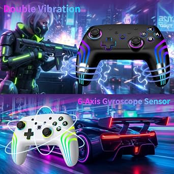 VidPPluing 2 Pack Switch Controllers with Charging Dock