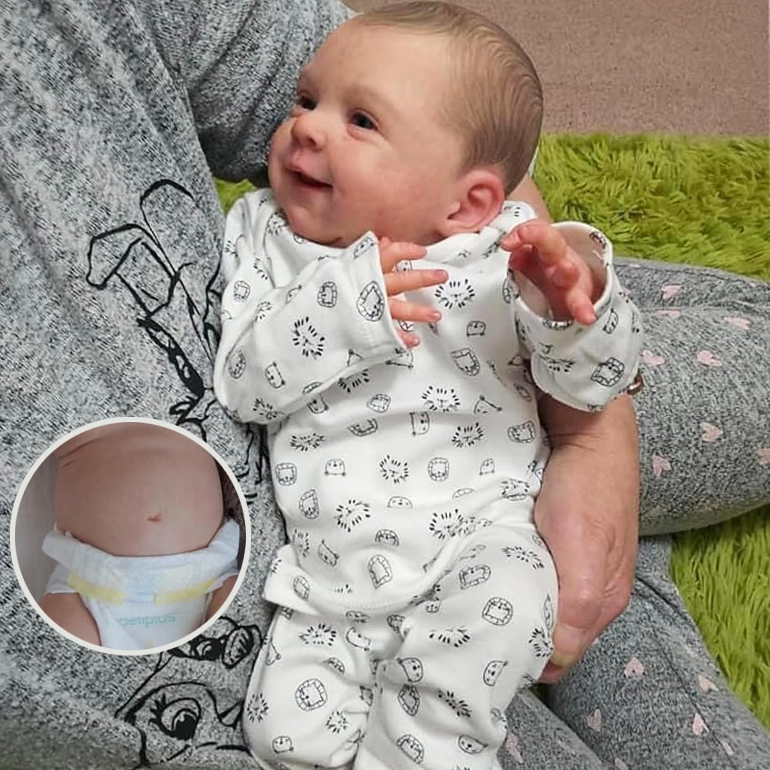 Zero Pam Full Silicone Baby Doll, 18 Inch Real Life Baby Dolls Silicone Full Body Boy, Lifelike Babys Reborn Boy Soft Vinyl Body,Realistic Anatomically Correct Reborn Doll for Kids