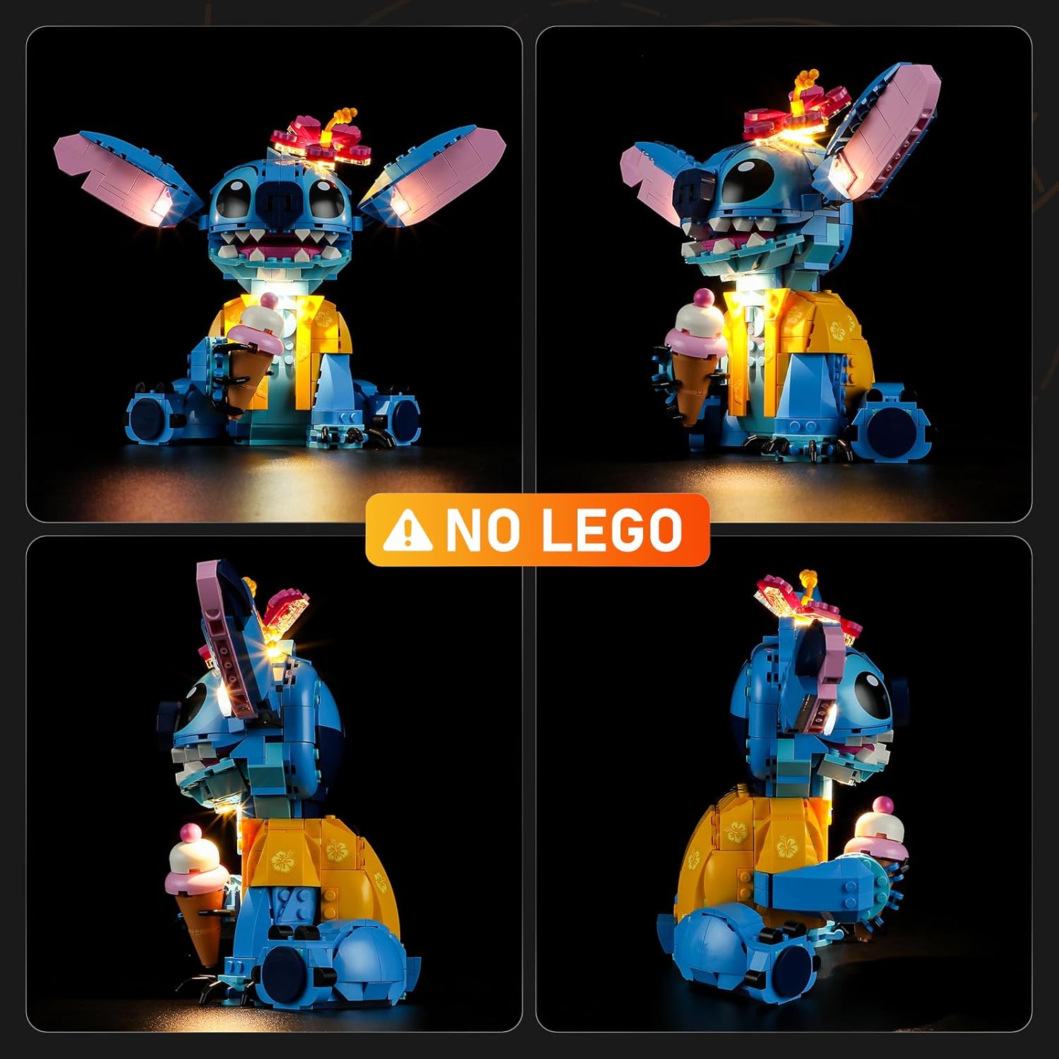 LIGHTAILING Light for Lego-43249 Stitch - Led Lighting Kit Compatible with Lego Building Blocks Model - NOT Included The Model Set