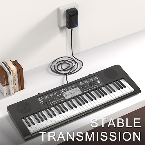 Miniatura 6 de Cable de alimentación adaptador de 9.5 V CA/CC para teclado de piano Casio LK-135 WK-225 CTK-2500 CTK-2400 CTK-2550 CTK-1100 WK-220 LK-165 CTK-2090