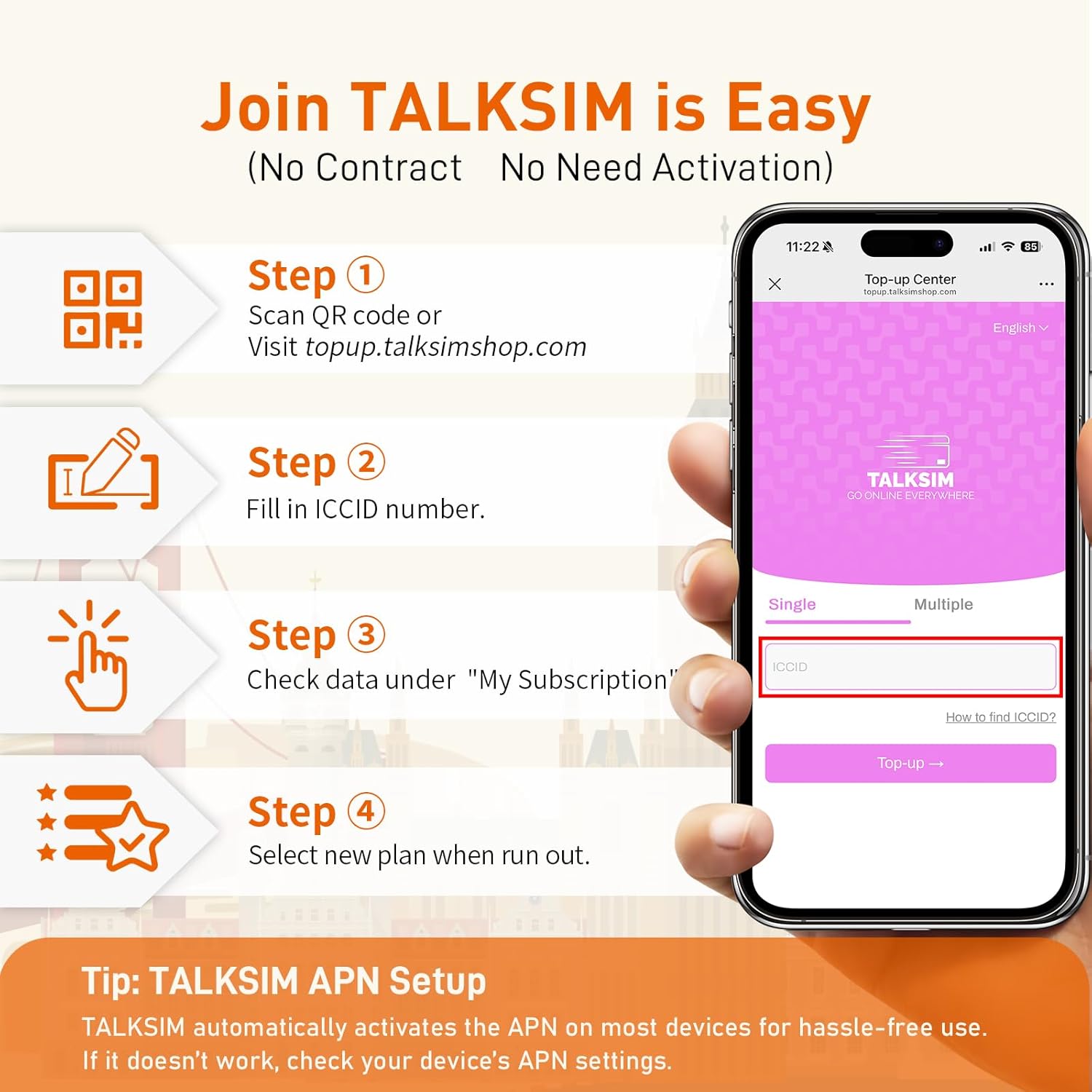 Unlimited Data SIM Card 10GB 30Days, Support AT&T and T-Mobile Network, 5G/4G LTE USA Coverage, Compatible with Unlocked Security Camera/Mobile WiFi Hotspot/Smart Phone/Tablet, No Contract