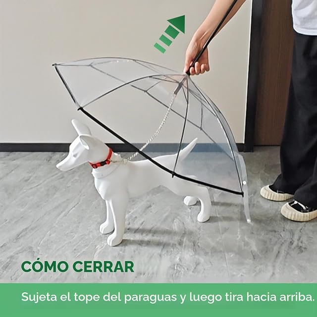 Foto 8 de 8 de Enjoying Correa de Paraguas para Mascotas, Resistente a la Lluvia, a Prueba de Nieve, para Perros pequeños