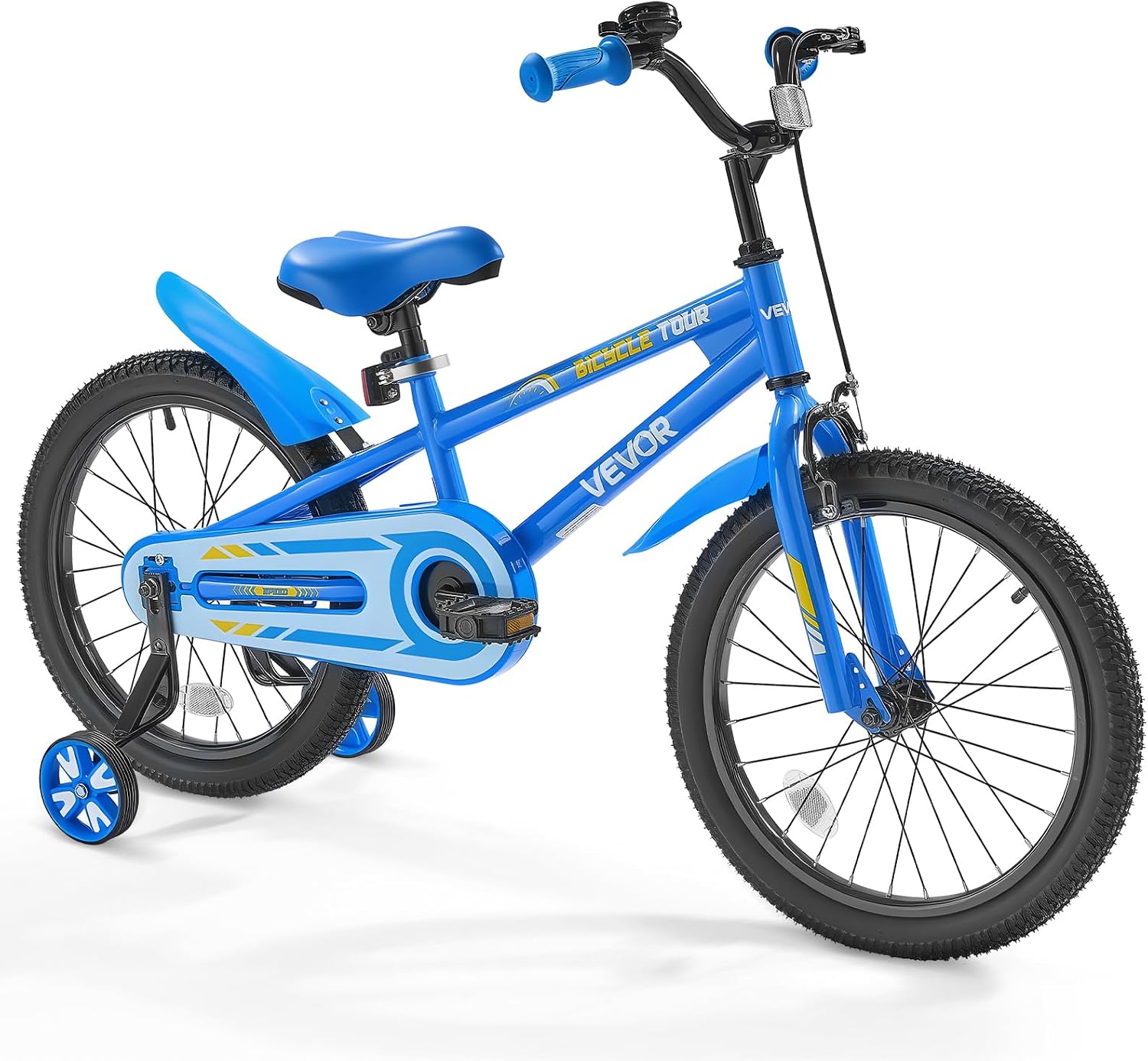 Vélo Enfant BMX 110-140 cm Bleu - VEVOR