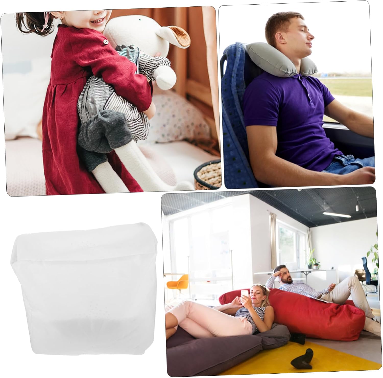1 Polystyrene Beads Bean Bag Refill Couch Filler Cushion Filler Bean Bag Filling Beanbag Stuffing Pillows Filling Doll Filling Material Vase Filler Decorative Ball White Foam