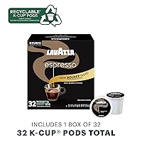 Vista 10 de Lavazza, Cápsulas K-Cup de café italiano 100% arábica expreso, 0.34 onzas, 10