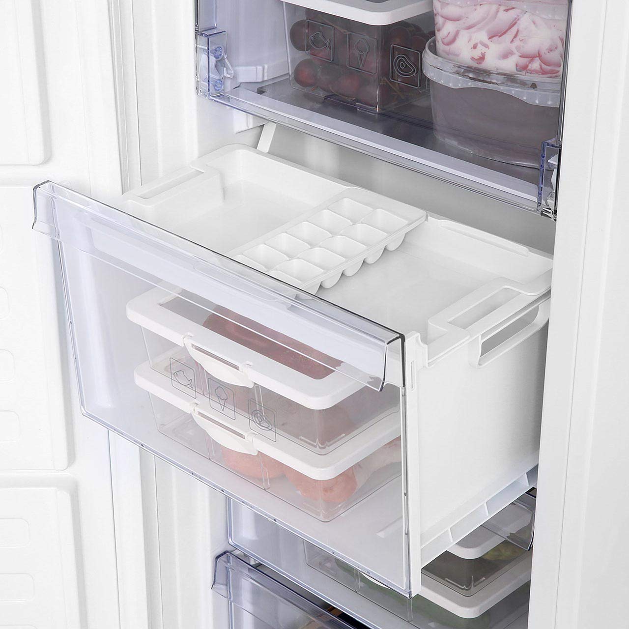 Beko FFG1545W 168 Litre Freestanding Upright Freezer 146cm Tall Frost