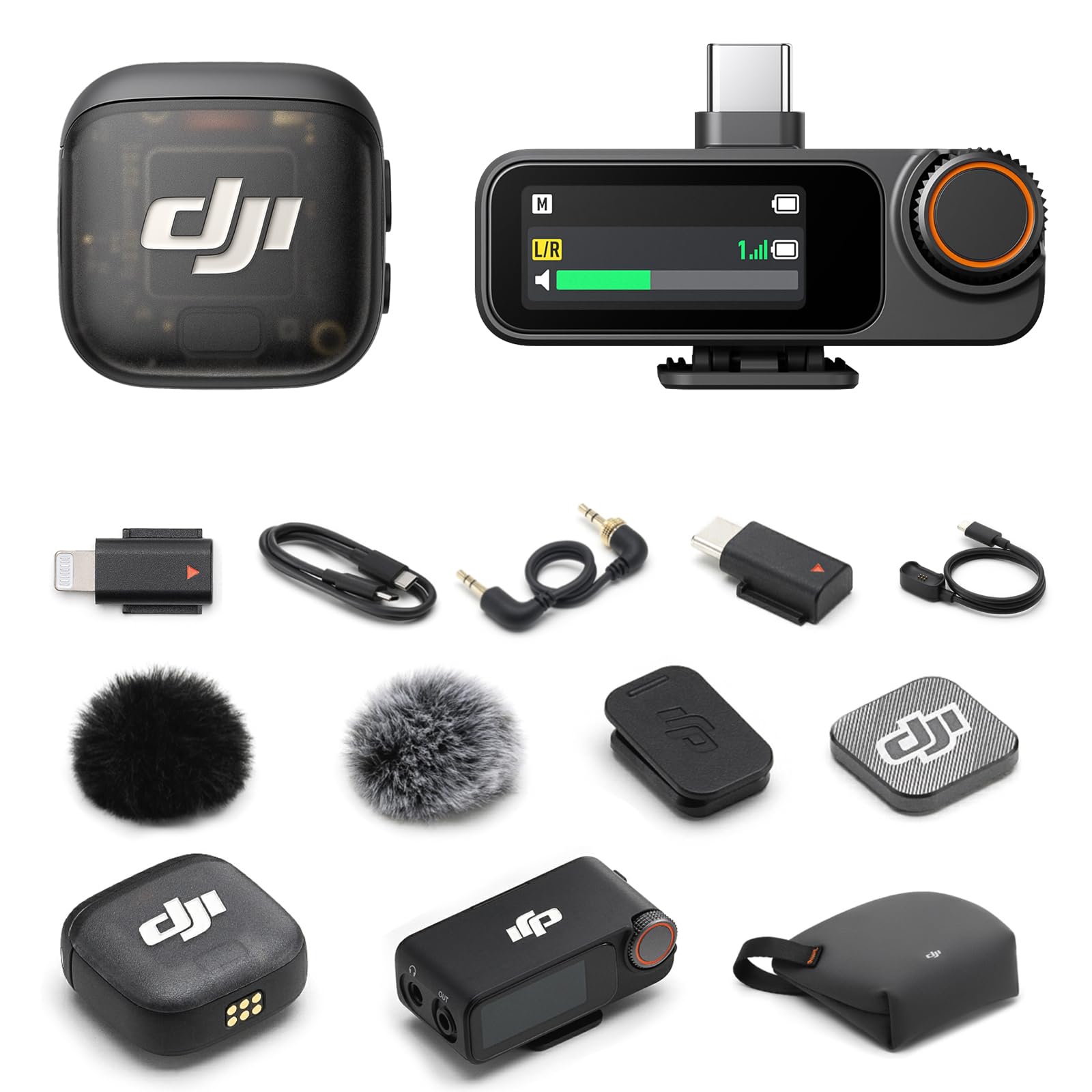 DJI Mic 3 (1 TX + 1 RX) + Lightning Adapter