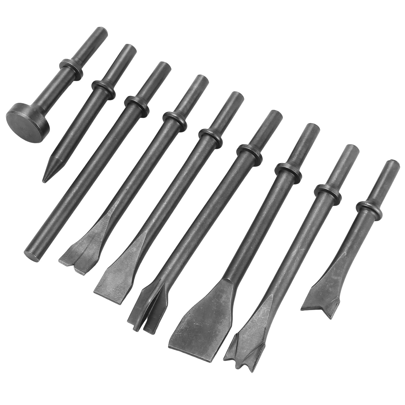 Littimoon Pneumatic Chisel Air Hammer Sander Bit Set 9 Piece Set