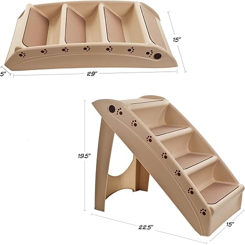 Miniatura 2 de Pet Stairs  Safe and Durable Indoor or Outdoor Ramp with 4 Step Design