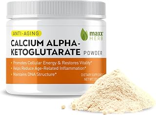 Calcium AKG, Pure Calcium Alpha - Ketoglutarate Powder (Ca-AKG), for Energy, Vitality, Mental Focus, Clarity & DNA Structure, Non-GMO & Gluten Free - 100 Gram Jar (67 Servings)