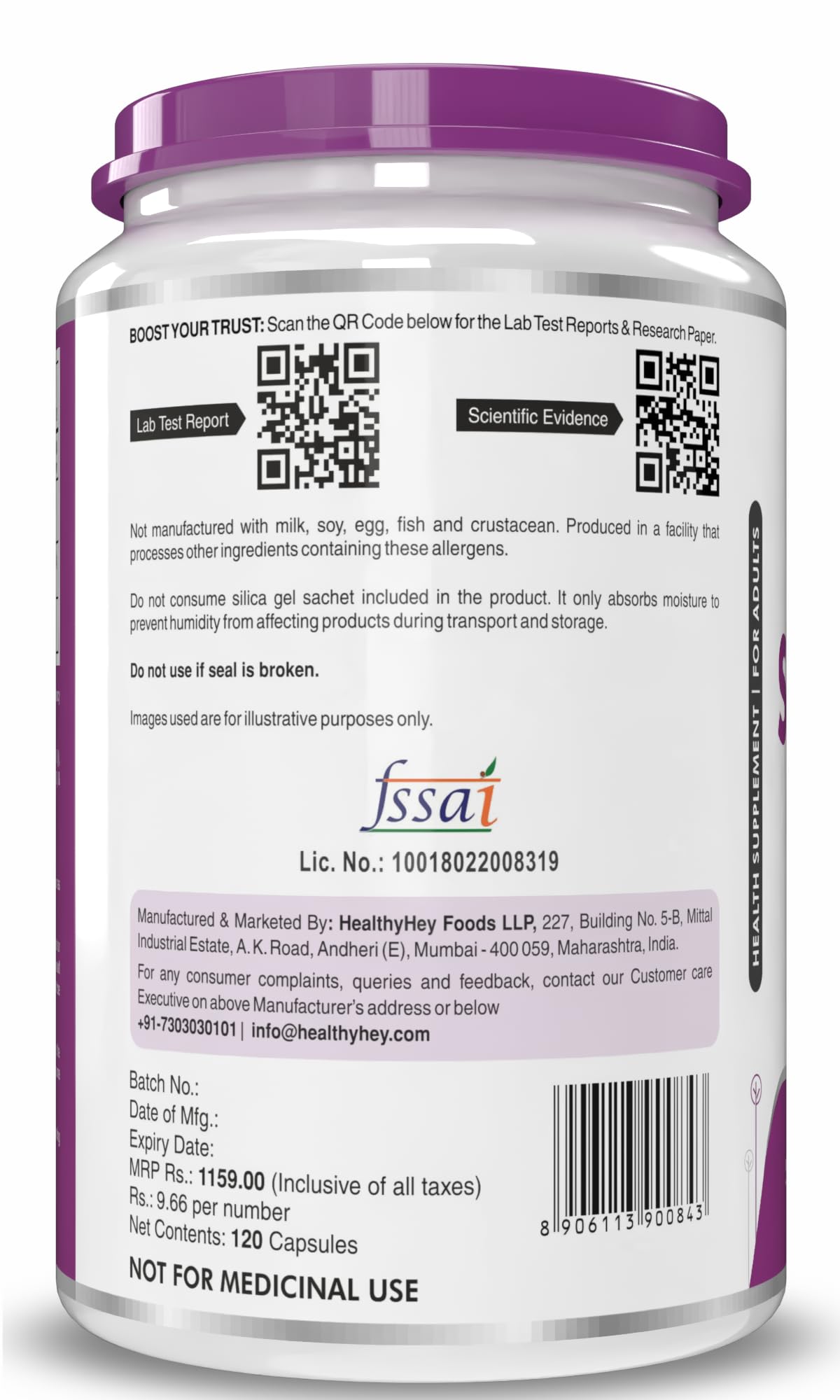 HealthyHey Nutrition Selenium 40mcg, 120 Capsules | Immune Support & Superior Absorption | Non-GMO 1