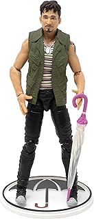 Umbrella Academy Klaus Hargreeves, Number Four Action Figure – H.A.C.K.S., Highly Articulated Collectible & Customizable Figurine with Interchangeable Parts & Accessories – 1:18