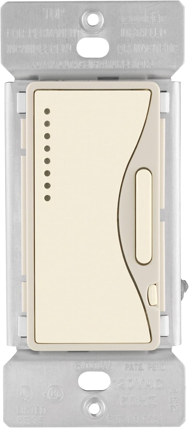 Eaton RF9534DS Aspire Z-Wave Smart Master Dimmer, Desert Sand