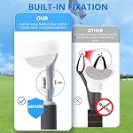 HiBloks Poignées d'extension de contrôleurs pour Meta/Oculus Quest 2 Accessoires, Support d'extension de poignée de long bâton, améliorer l'expérience pour jouer aux jeux de sabre de battement, VR Golf Club et autres jeux similaires