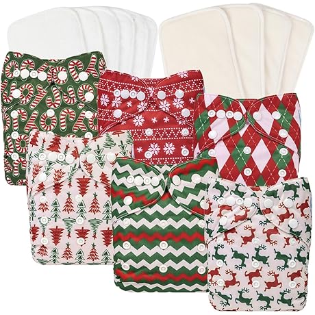 Babygoal Christmas Cloth Diapers - Comfort and Style for Your Little One's Holiday Celebration