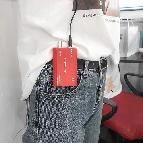 Miniatura 14 de EustomA 3.5X lupas binoculares+5W LED faro tipo clip con filtro óptico con caja de aluminio DY-008 (negro)