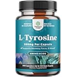 Free Form L Tyrosine 1000mg Per Serving - High Strength L-Tyrosine Supplement for Energy and Focus Support - Amino Acid Nootropic Supplement for Focus Attention and Cognition - 240 Count