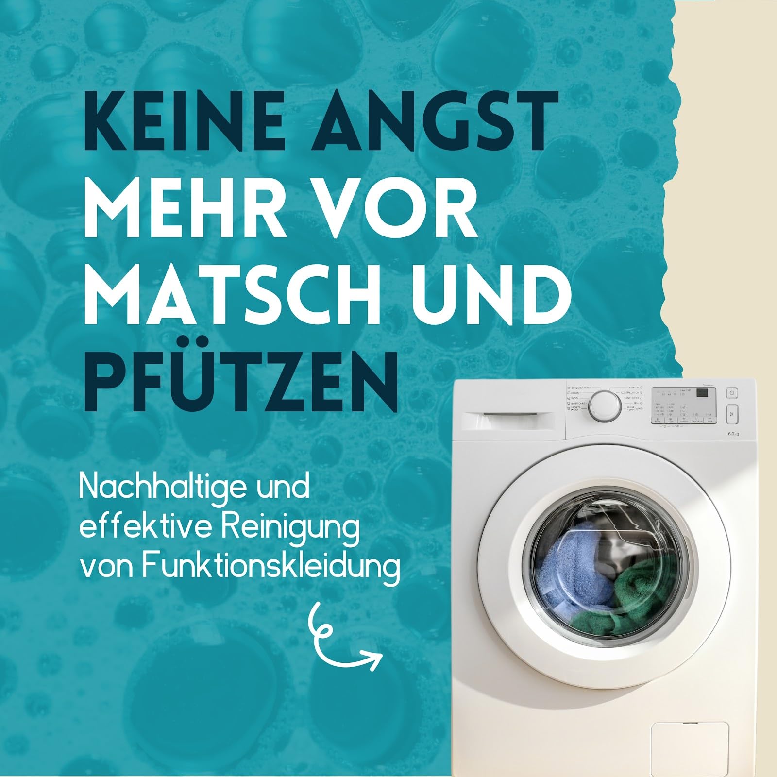 nimo® Waschmittel für Funktionskleidung | ohne Duftstoffe & Farbstoffe | Spezialwaschmittel für Funktionstextilien, GORE-TEX, Sympatex | vegan