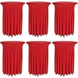 Fivenl 6 Pack Round Cocktail Tablecloth 32