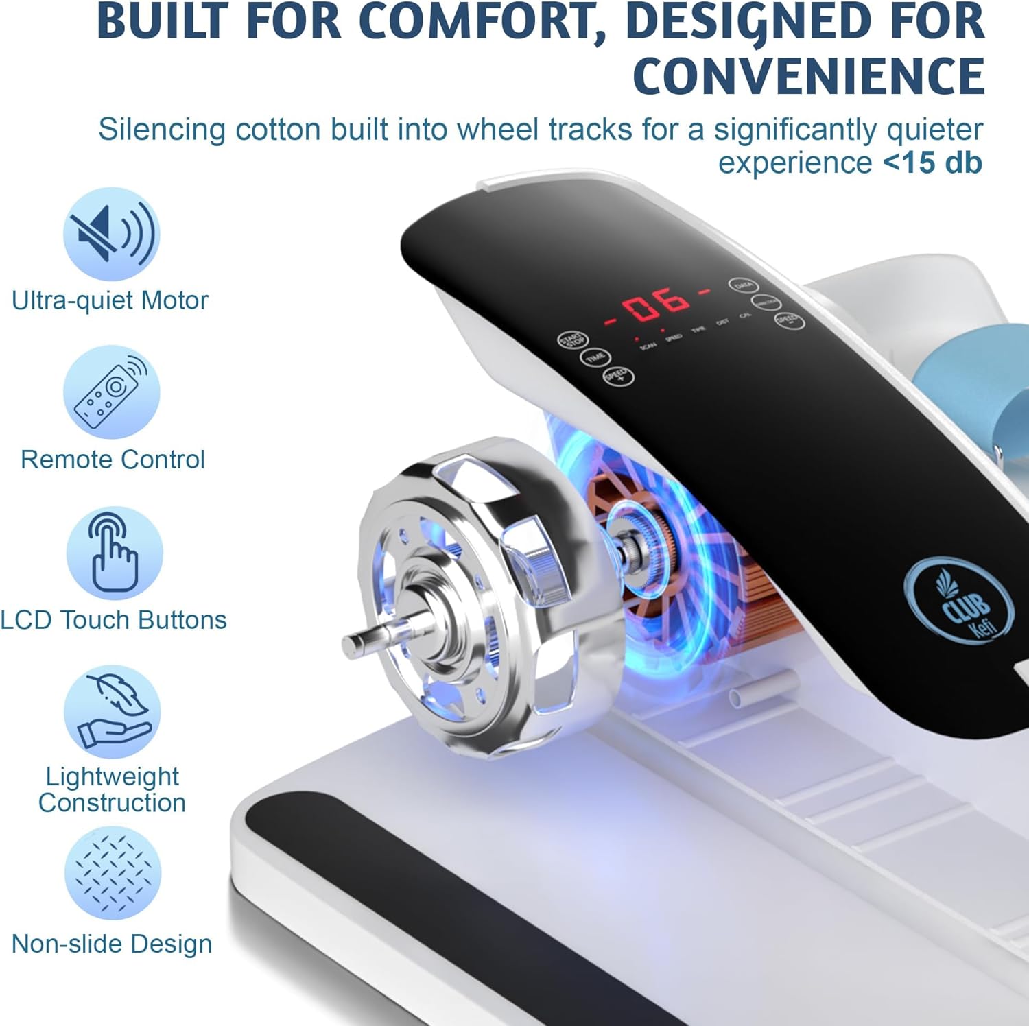 Under Desk Elliptical Machine – Electric Seated Pedal Exerciser for Seniors & Adults, Quiet Ellipse Leg Exerciser with 12-Speed Corded Electric Control, Remote, LCD Foot Pedals for Home Office Workout