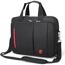 Omnpak 17" Laptop Briefcase with Combination Lock Anti Theft Notary Bag