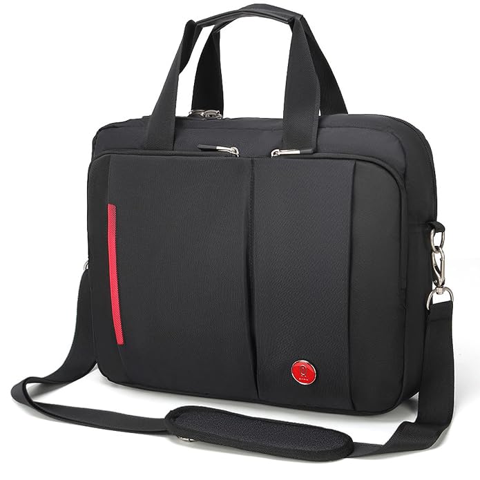 CrossGear Briefcase with Combination Lock Anti Theft Business Office Bag Laptop Sleeve case,for Men Women CR-2803BK Black