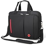 Omnpak 15.6 inch Laptop Briefcase with Combination Lock,Anti Theft Notary Bag Locking Laptop Bag Water-Repellent Shoulder Messenger Bag for Men Women
