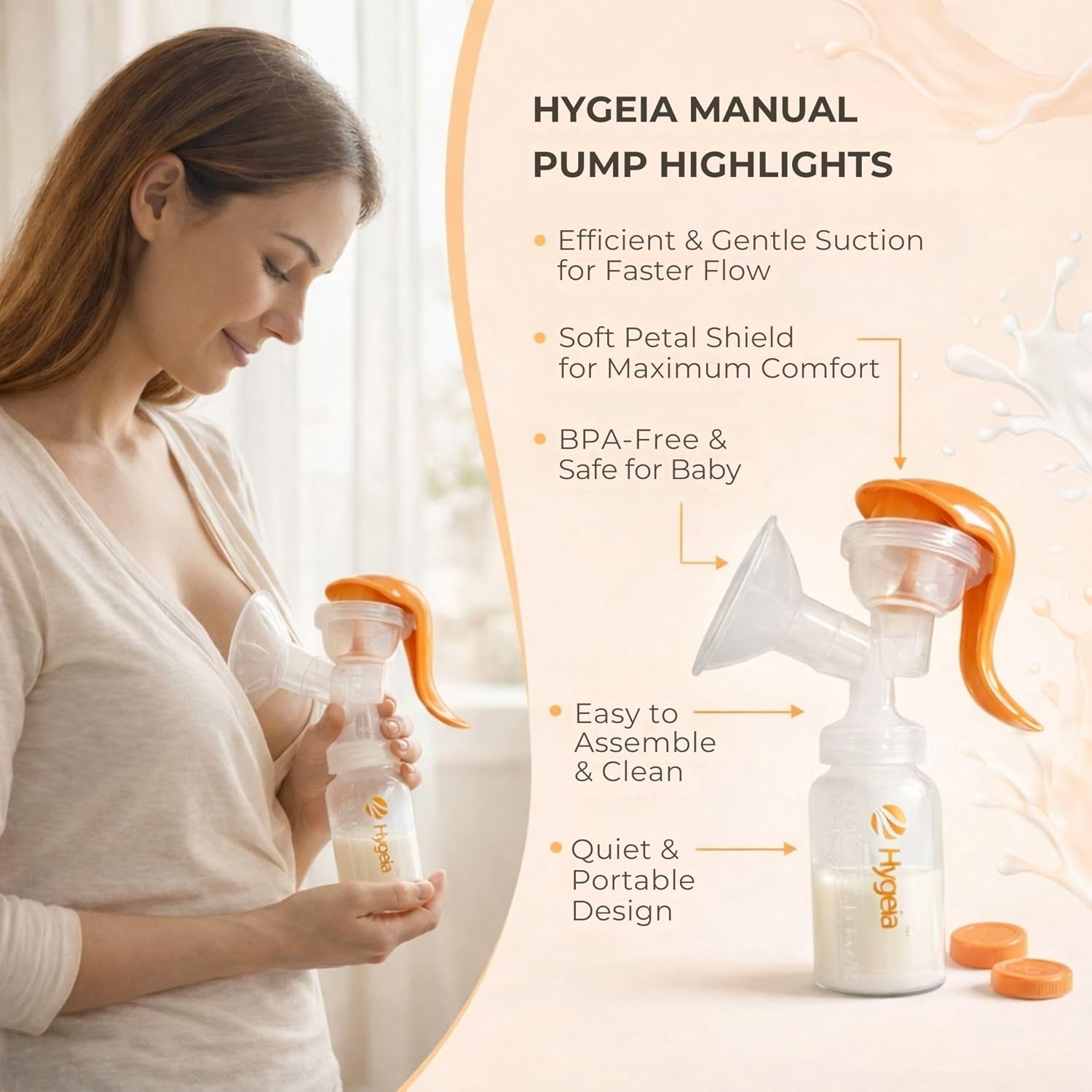 Hygeia Standard Personal Accessory Set (PAS) – Complete Replacement Kit for Hygeia Breast Pumps | Pump Accessories for Smooth, Clean & Consistent Pumping Sessions