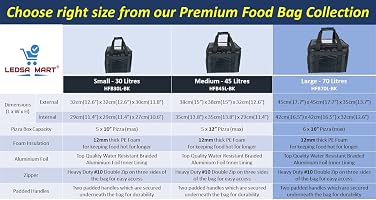 Borsa Per Alimenti Caldi Per Pizza, Asporto, Ristorante, Picnic, Indiano