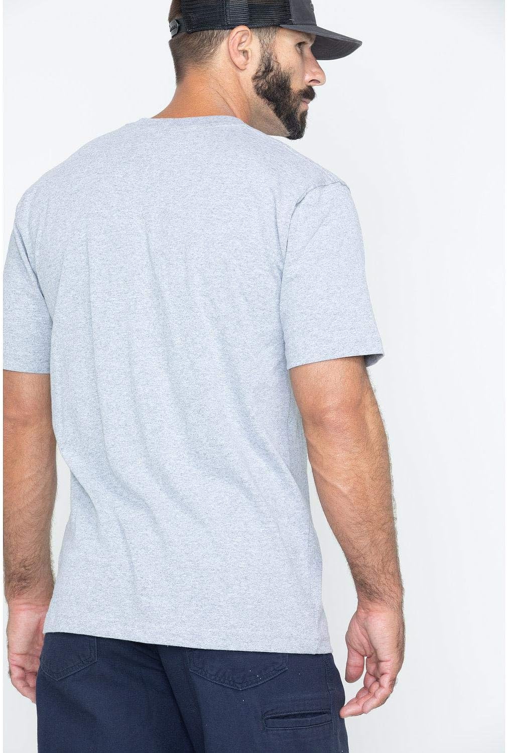 Carhartt Men's Workwear Pocket T-Shirt -Heather Gray-XLT - Image 3
