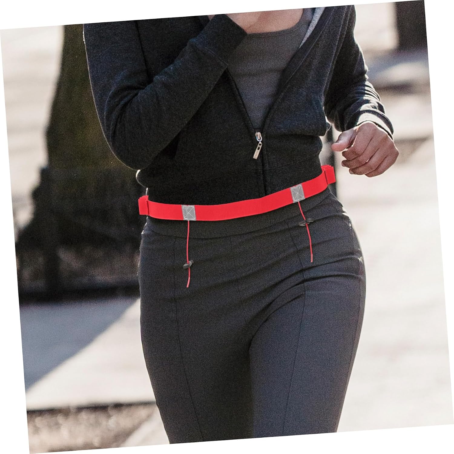 VICASKY Race Bib Belt Running Sports Belt Reflective Strips for Reflective Gear