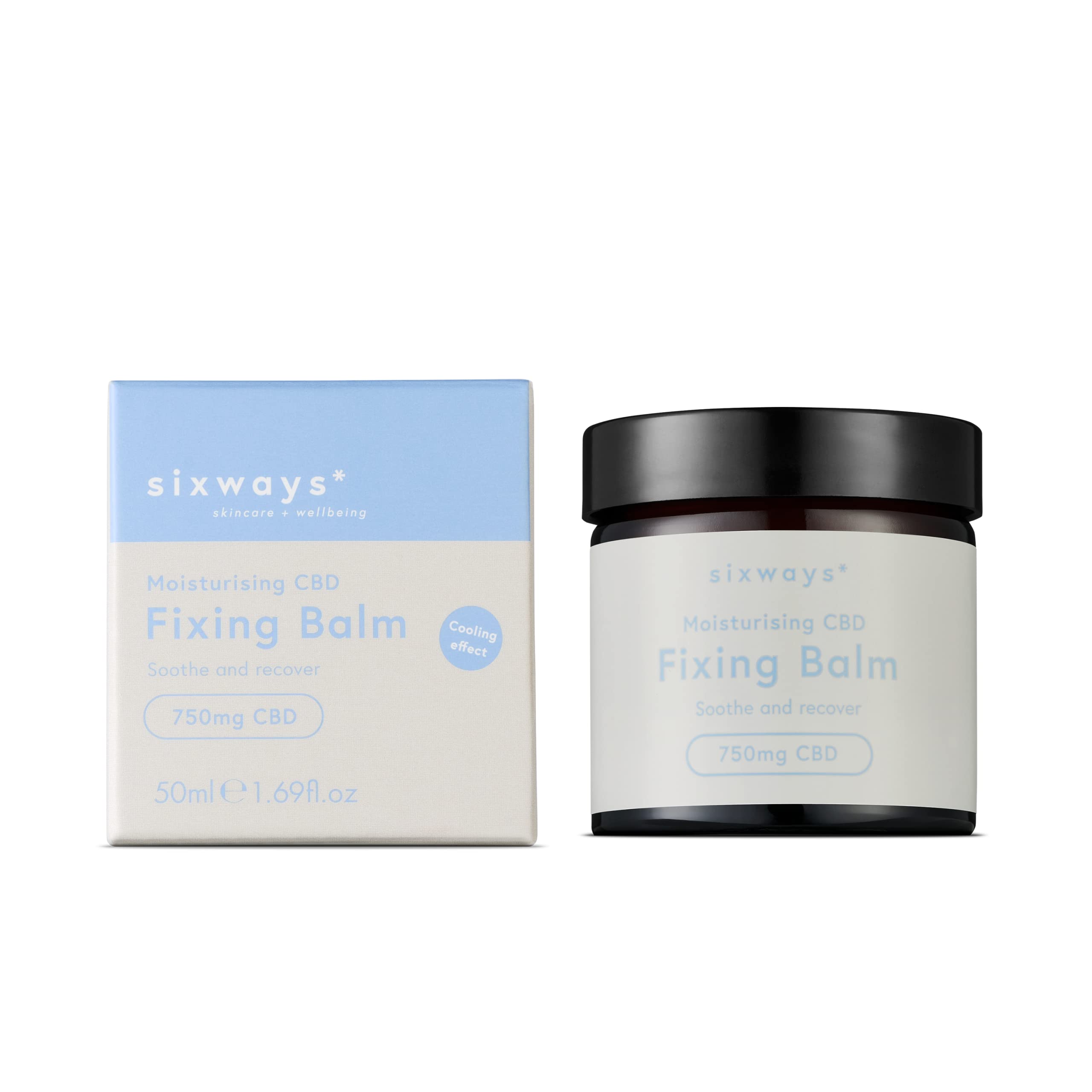 SixwaysFixing Balm. 750mg CBD, With Hydrating Mango Butter and Lavender Oil