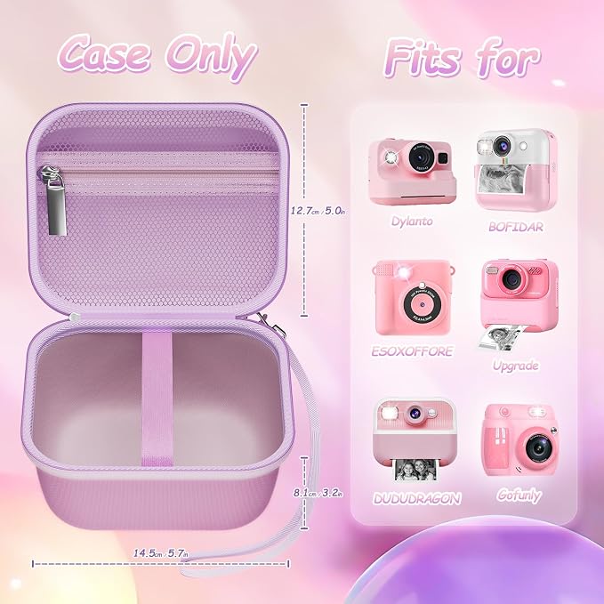 Funda rígida portátil para cámaras instantáneas infantiles miniatura 3