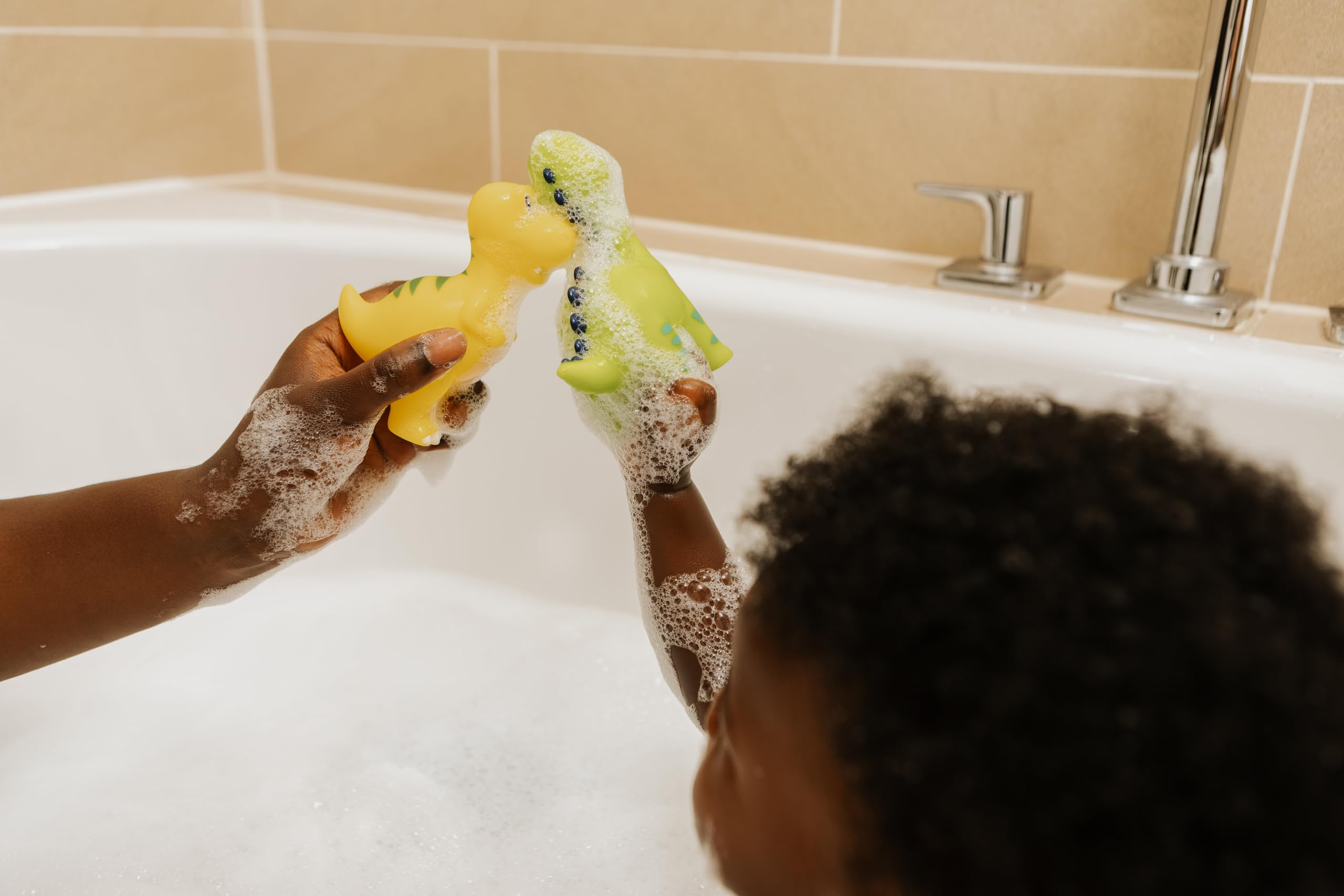 Nuby Dinosaur Bath Squirters - Colourful Bath Toy, Multicolor - Image 4
