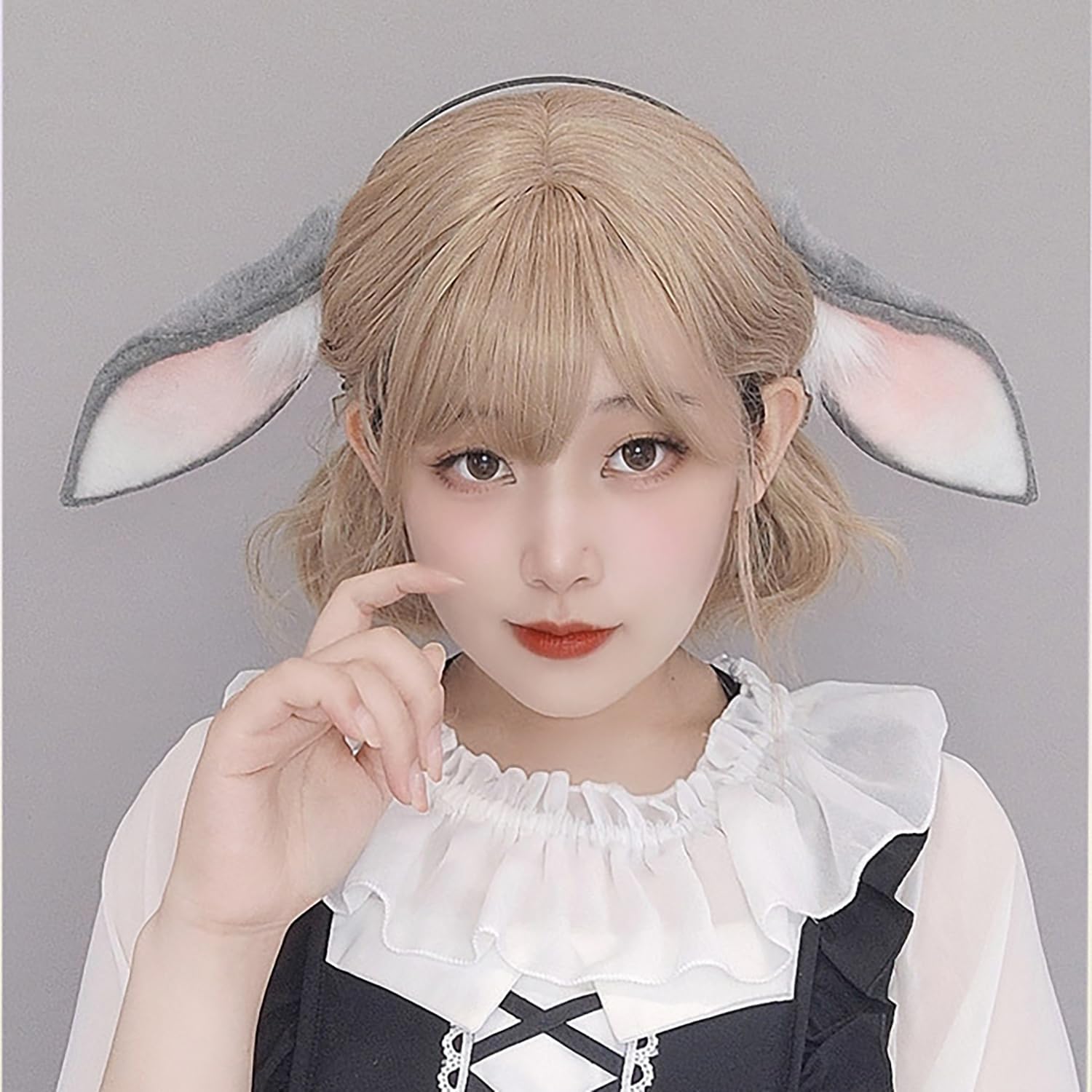 Faylay Women Cosplay Bunny Ears Rabbit Headband Animal Ears Furry Bunny Ears Party Accessories