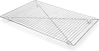 Fox Run Rectangular Cooling Rack, Iron/Chrome, 18-Inch x 12.5-Inch, Metallic