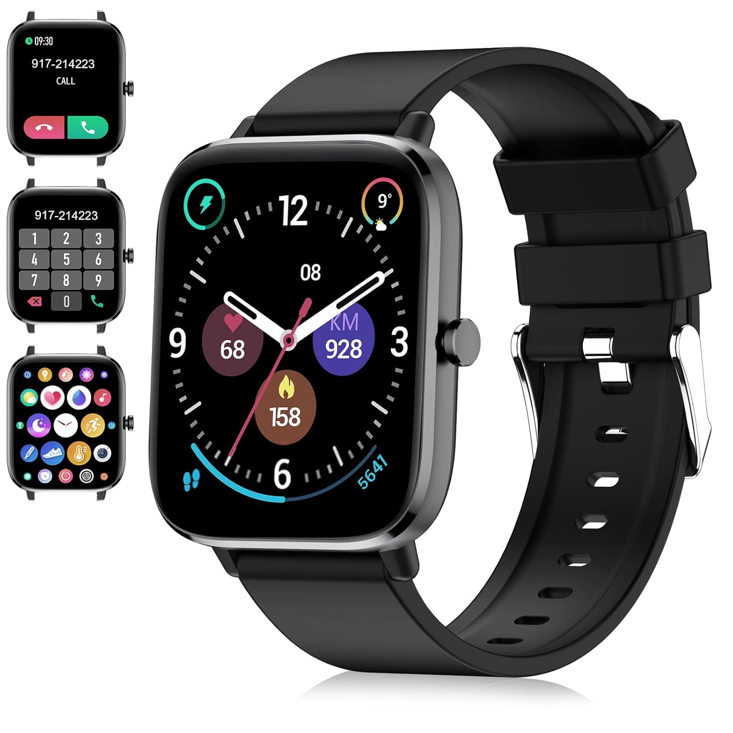 Smart Watch Smartwatch for Men - Answer Make Call 1 83 Touch Screen Fitness Tracker Heart Rate Sleep