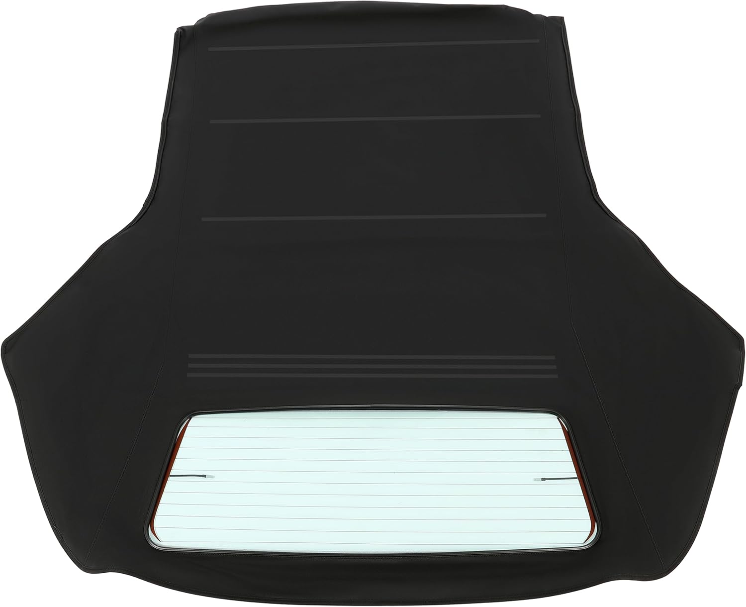 KUAFU Convertible Soft Top Compatible with 2000-2006 BMW 3 Series E46 Black Sailcloth Vinyl Top with Clear Heated Glass Window