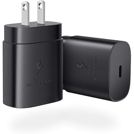 Amazon Com 25w Super Fast Charge Usb C Charger Block For Samsung Galaxy S21 S21 Ultra S21plus S S Ultra S Fe S Note Note Ultra Note 10 Note 10 Z Fold3 Iphone Ipad 2 Pack